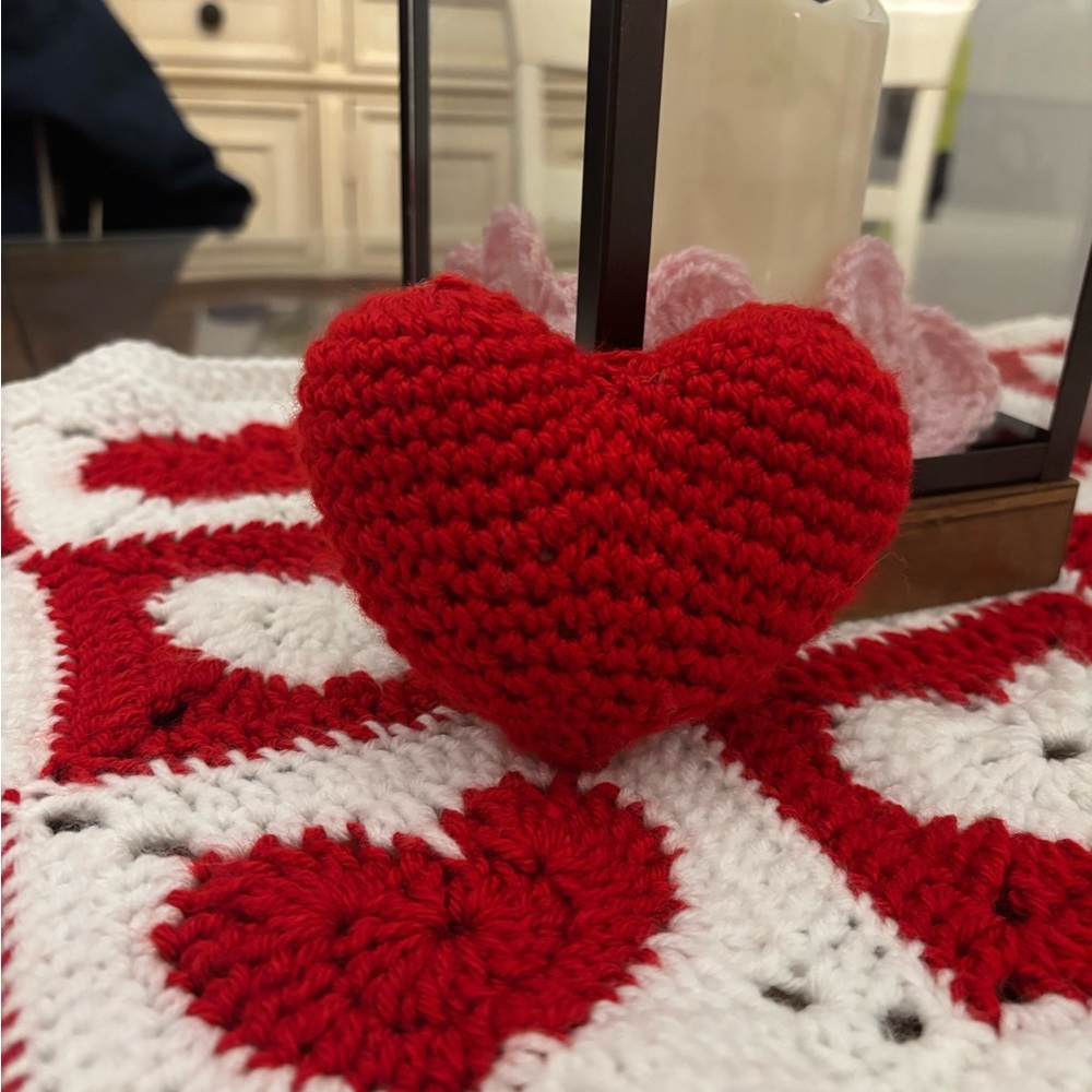 Crochet Heart Decor